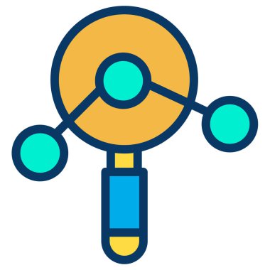 Strateji konsepti, beyaza izole edilmiş minimal vektör simgesi