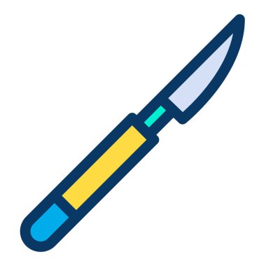 Bıçak. Web simgesi basit illüstrasyon