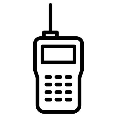 Telsiz ikonu. Web için radyo aygıtı vektör simgelerinin basit çizimi