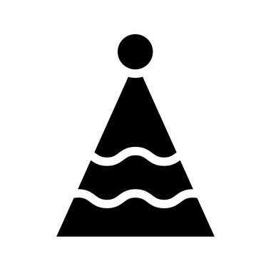 Beyaz arkaplanda basit şapka vektör resimlemesi