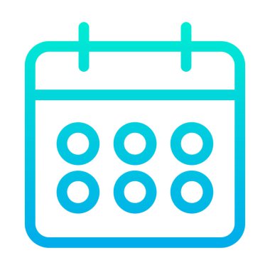 Takvim simgesi vektör illüstrasyonu