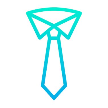 Kravat. Web simgesi basit illüstrasyon