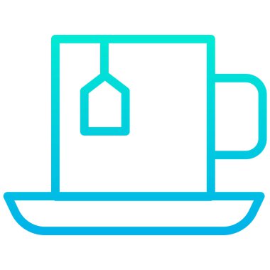 Çay. Web simgesi basit illüstrasyon