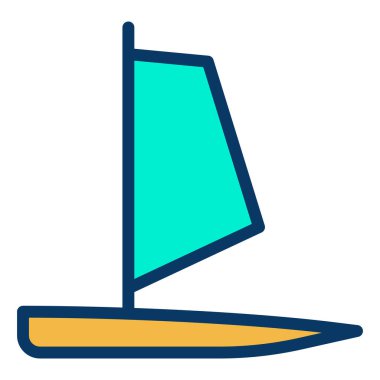 Bir sandalye simgesinin vektör illüstrasyonu