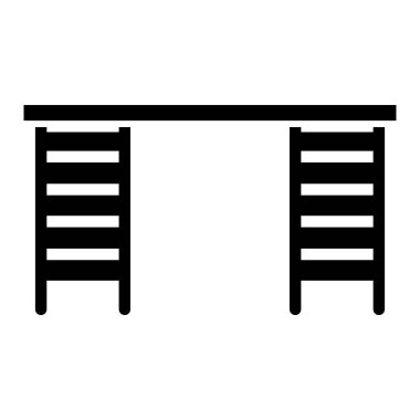 merdiven ağ ikonu vektör illüstrasyonu