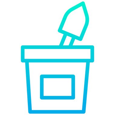 Kova. Web simgesi basit illüstrasyon