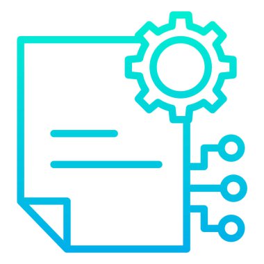 seo ve geliştirme düz vektör simgesi