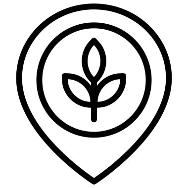 konum minimalist vektör simgesi beyaz üzerinde izole 