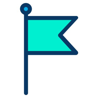 bayrak simgesi, vektör illüstrasyonu