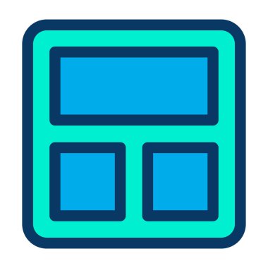 iş ve finans satırı vektör simgesi.