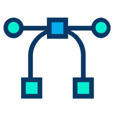 Basit vektör grafik simgesi, vektör illüstrasyonu