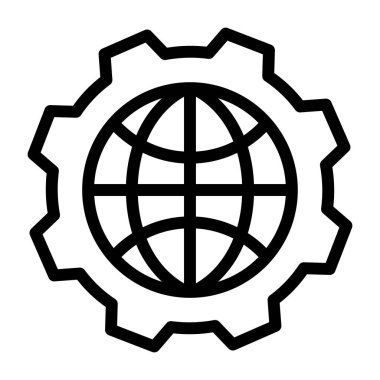 küresel teknoloji. Web simgesi