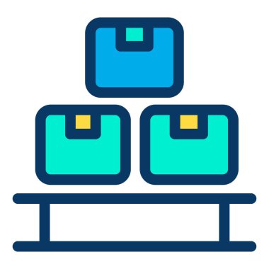 Kutu. Web simgesi basit tasarım