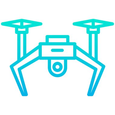 Drone simgesinin vektör illüstrasyonu