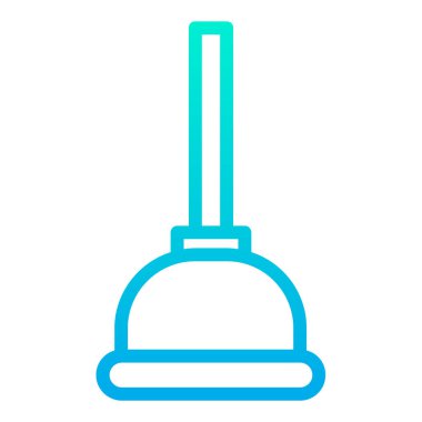 Tesisatçı minimalist vektör simgesi beyaz üzerine izole edildi 