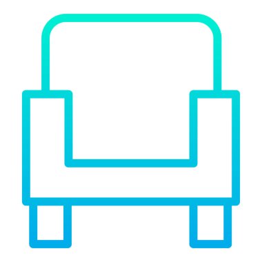 Kanepe. Web simgesi basit illüstrasyon