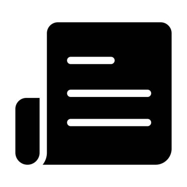 belge ikon vektör illüstrasyonu