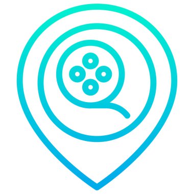 konum minimalist vektör simgesi beyaz üzerinde izole