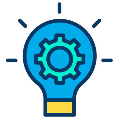 Bir fikrim var. Web simgesi basit illüstrasyon 