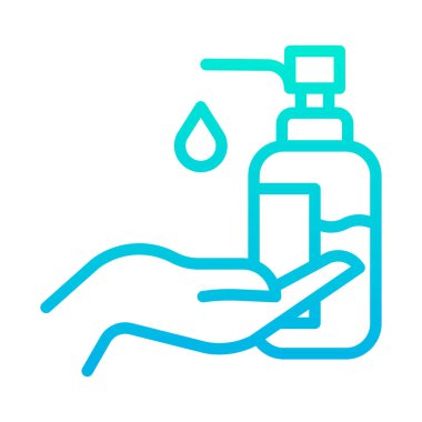 elde sabun pompası, vektör illüstrasyonu