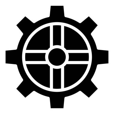 Dişli web simgesi, vektör çizim