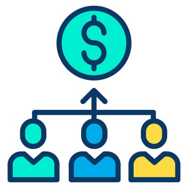 yönetim web simgesi basit illüstrasyon