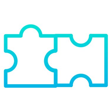 Beyazda izole edilmiş minimalist vektör simgesi bulmacaları