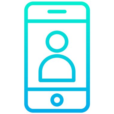 Smartphone Simgesi, vektör illüstrasyonu