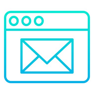 posta simgesi, vektör illüstrasyonu