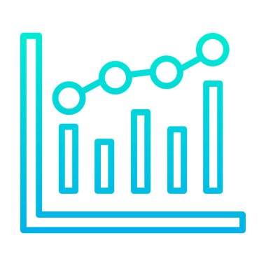 Basit iş grafik simgesi, vektör illüstrasyonu