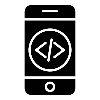 Smartphone Simgesi, vektör illüstrasyonu