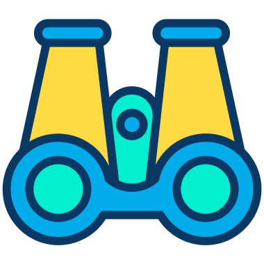 Dürbün. Web simgesi vektör illüstrasyonu