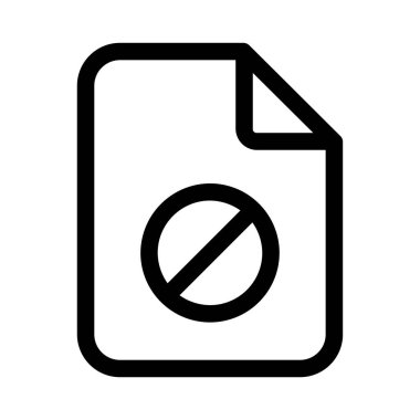 Beyaz arkaplanda basit belge vektör resimleme