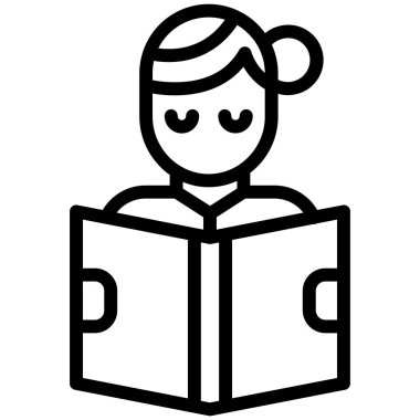 Öğrenci. Web simgesi basit illüstrasyon