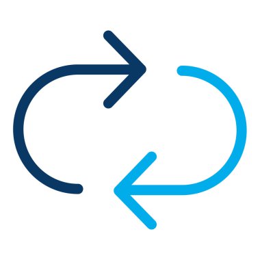 Yenile. Web simgesi basit illüstrasyon