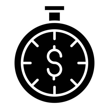 Zamanlayıcı saati. Web simgesi basit illüstrasyon  