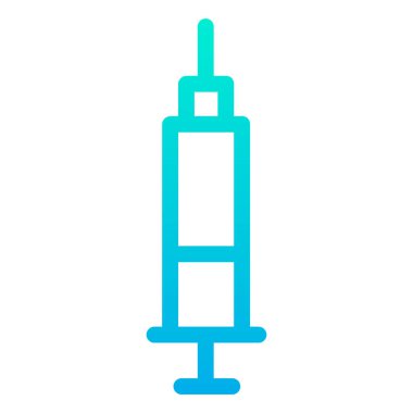 Şırınga. Web simgesi basit tasarım