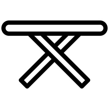 Ütü yapıyorum. Web simgesi basit illüstrasyon