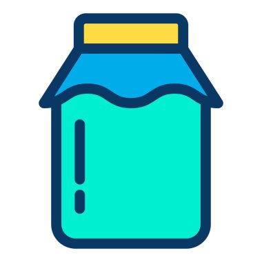 Kavanoz. Web simgesi basit illüstrasyon