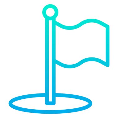 bayrak simgesi, vektör illüstrasyonu