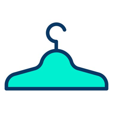 Kumaş askısı. Web simgesi vektör illüstrasyonu