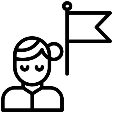 bayrak simgesi, vektör illüstrasyonu