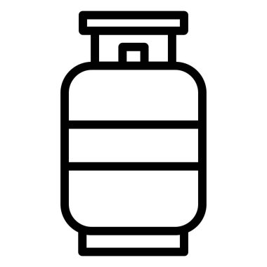 Beyaz arkaplanda basit gaz vektör resimleme