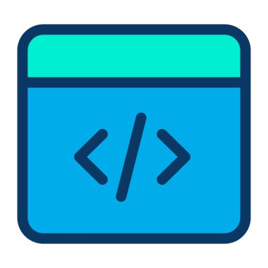 Geliştirme ve çalışma için web tasarım simgesi