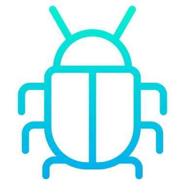 böcek böceği, web simgesi basit illüstrasyon