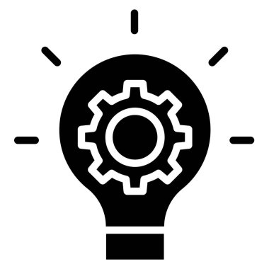 Bir fikrim var. Web simgesi basit illüstrasyon 