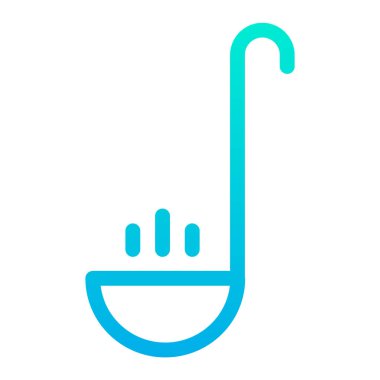 Ladle Web simgesi, vektör illüstrasyonu 
