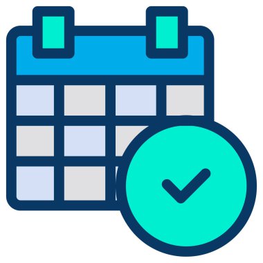 Takvim. Web simgesi basit illüstrasyon