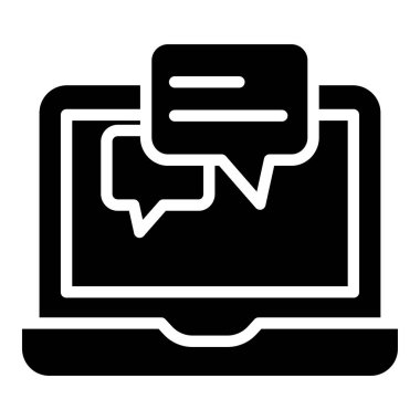 dizüstü bilgisayar simgesi, vektör illüstrasyonu