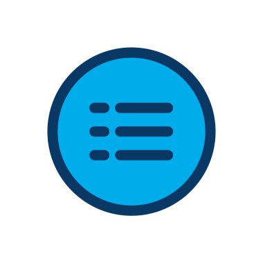 liste görünümü web simgesi basit vektör illüstrasyonu